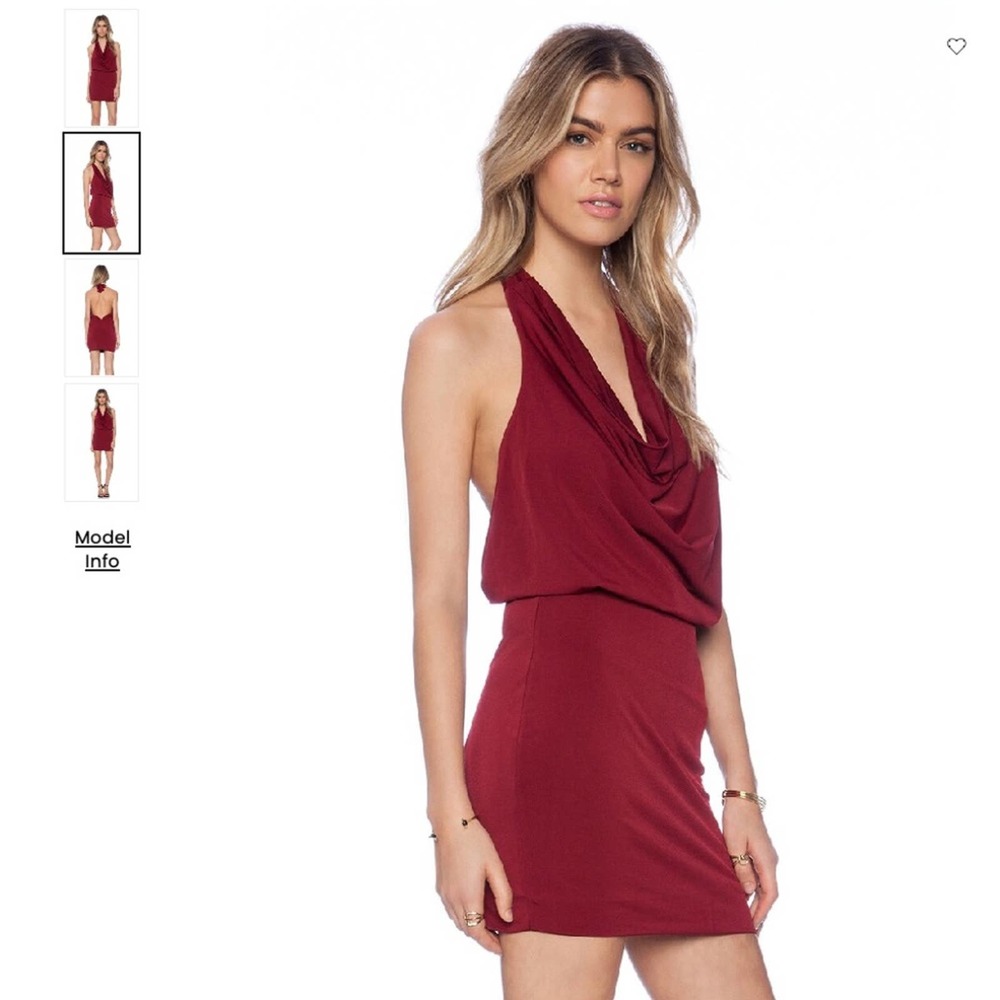 NWT Bobi Liquid Jersey Halter Black Mini Dress - Size Small